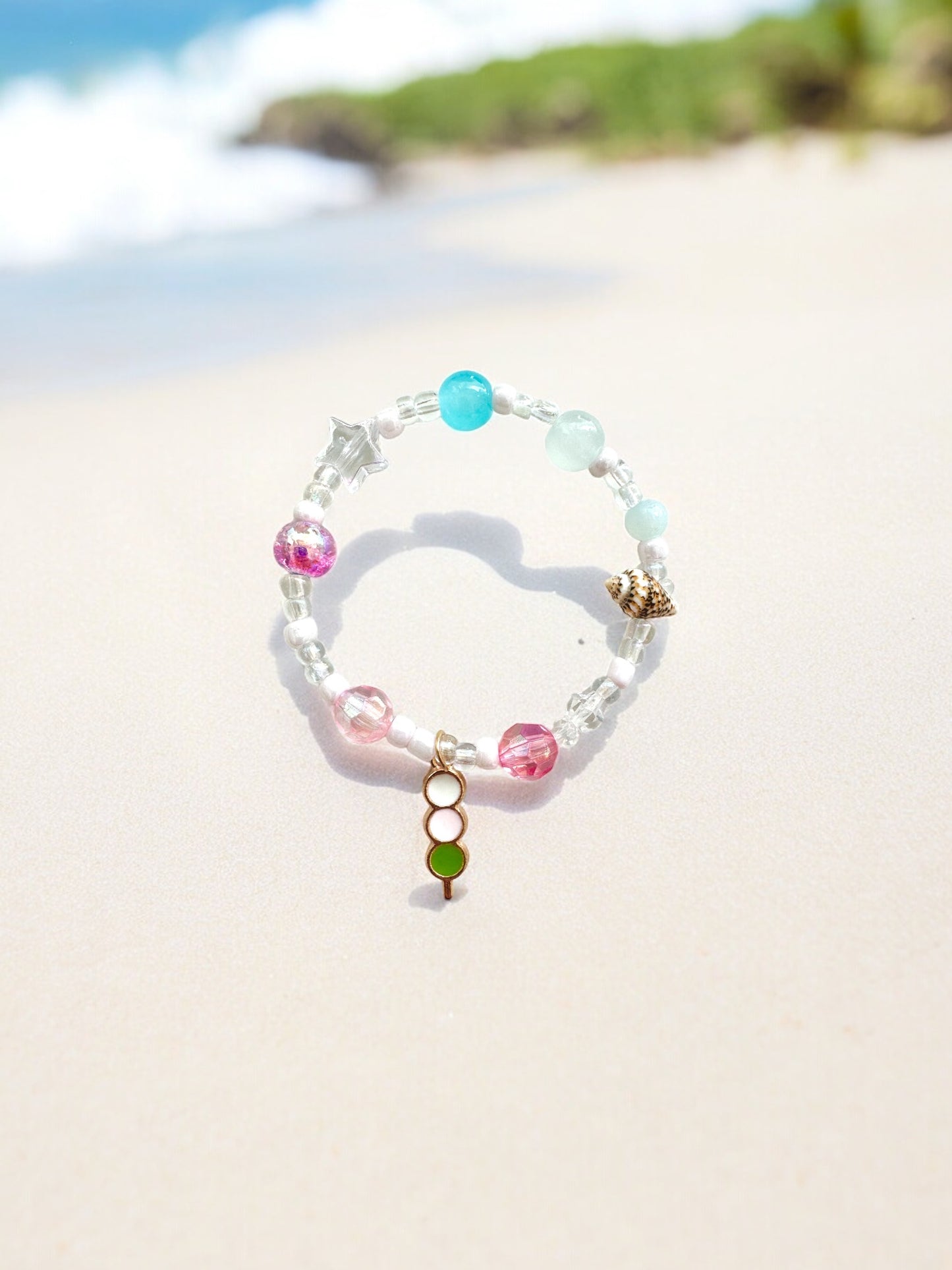 Series 0617 Summer Pink Dango Inspired Bracelet