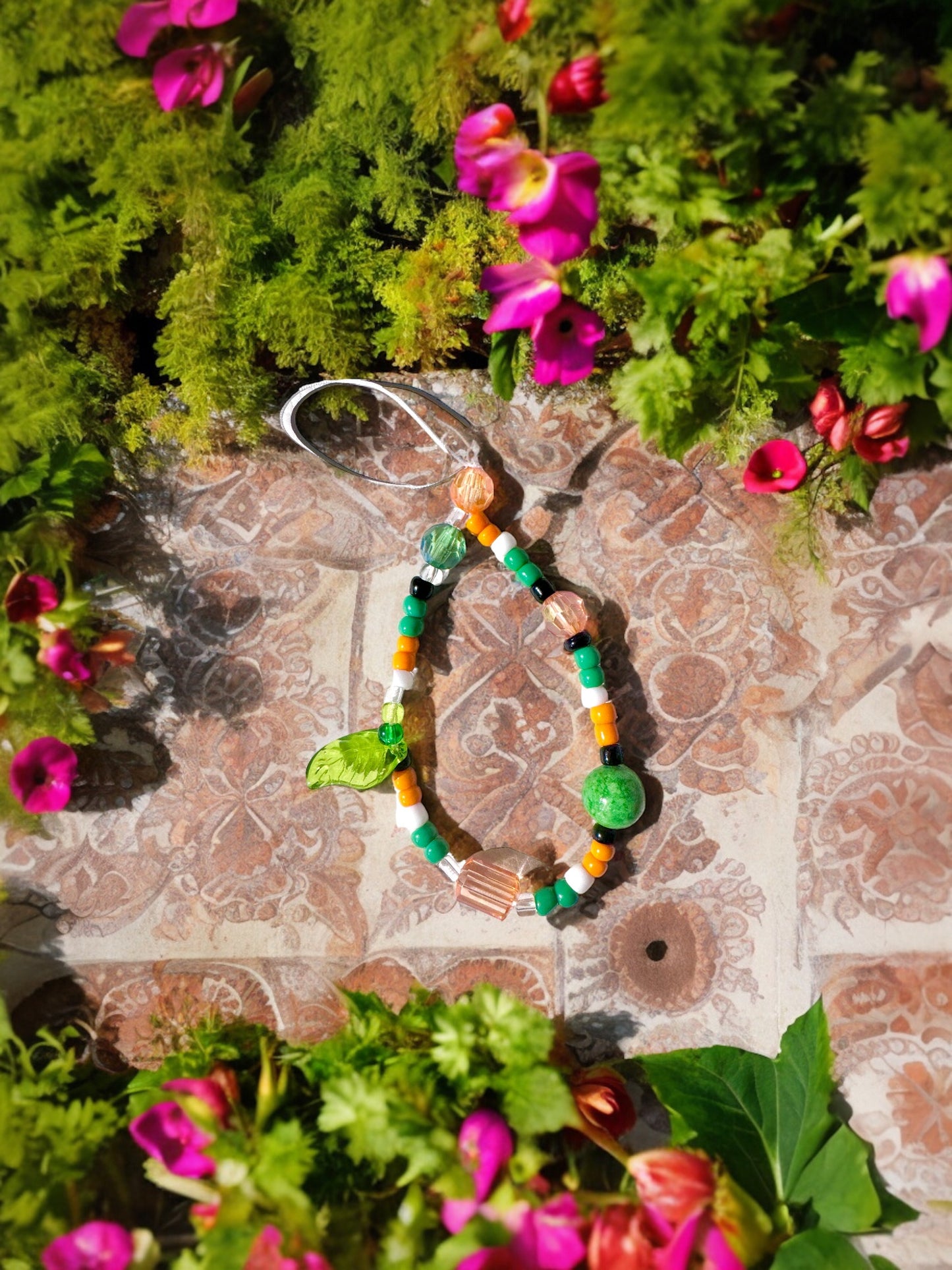 National flag of India Inspired Orange & Green Phone Charm