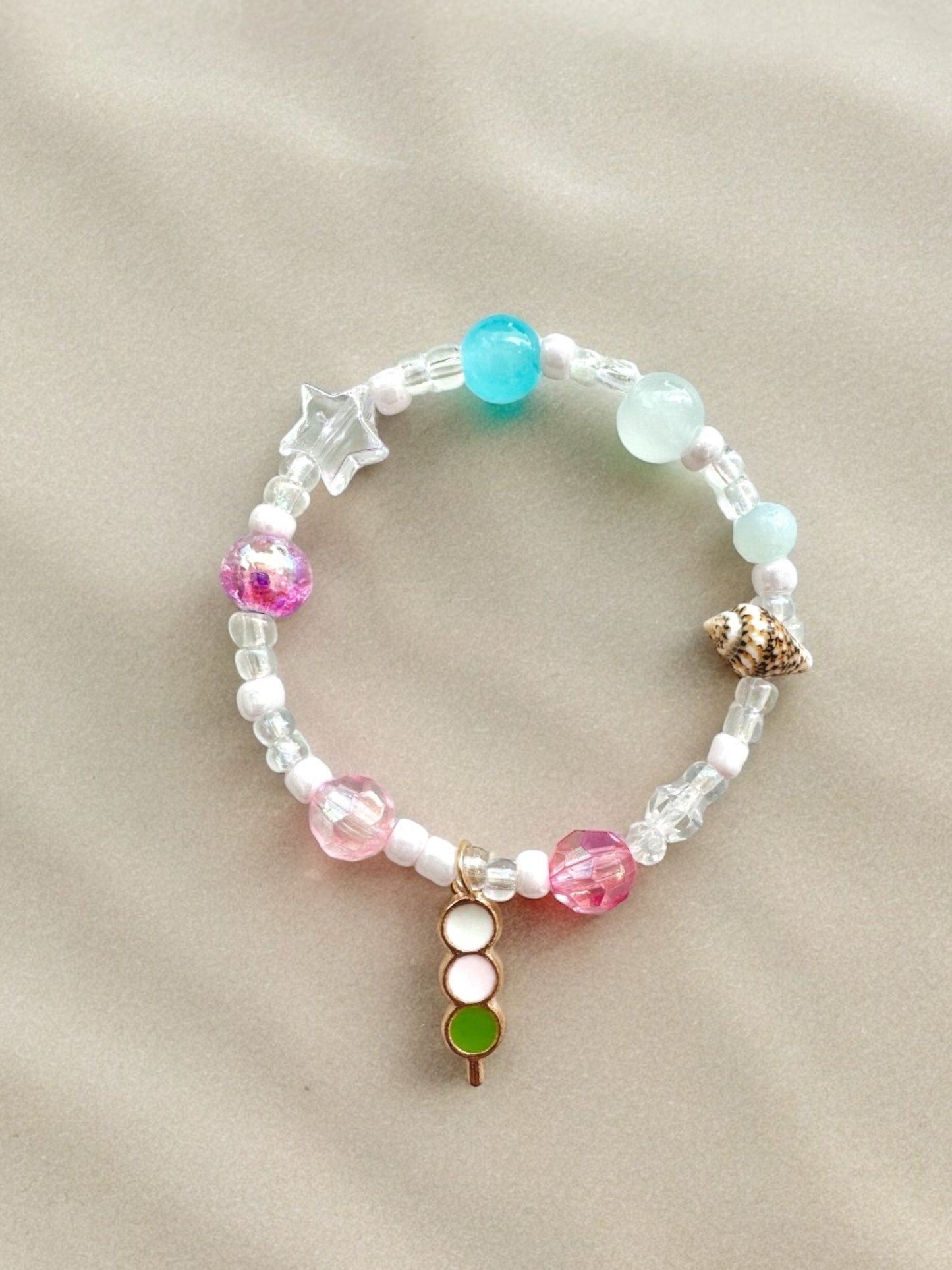 Series 0617 Summer Pink Dango Inspired Bracelet