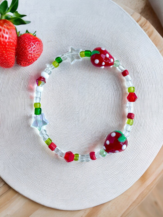 Summer Strawberry Inspired Strawberry Lover Bracelet